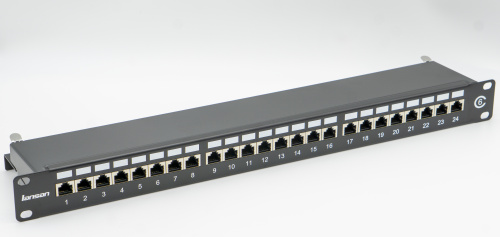 19英寸快捷式屏蔽配線(xiàn)架-24個(gè)六類(lèi)端口-2